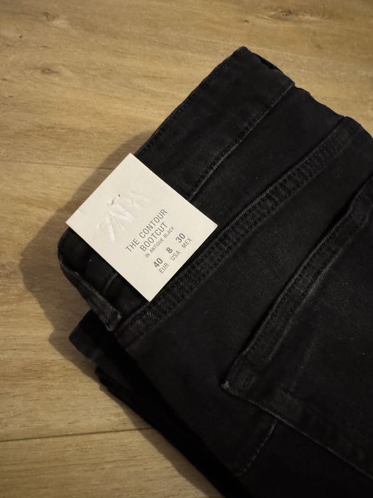 ZARA spodnie damskie czarne dzwony rozszerzane L 40 NOWE