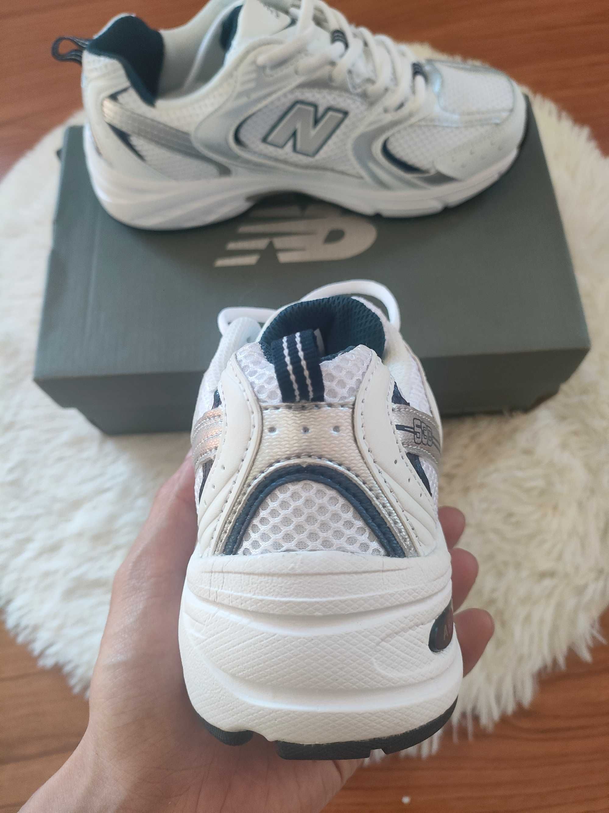 New Balance 530 White Silver Navy Eu 40