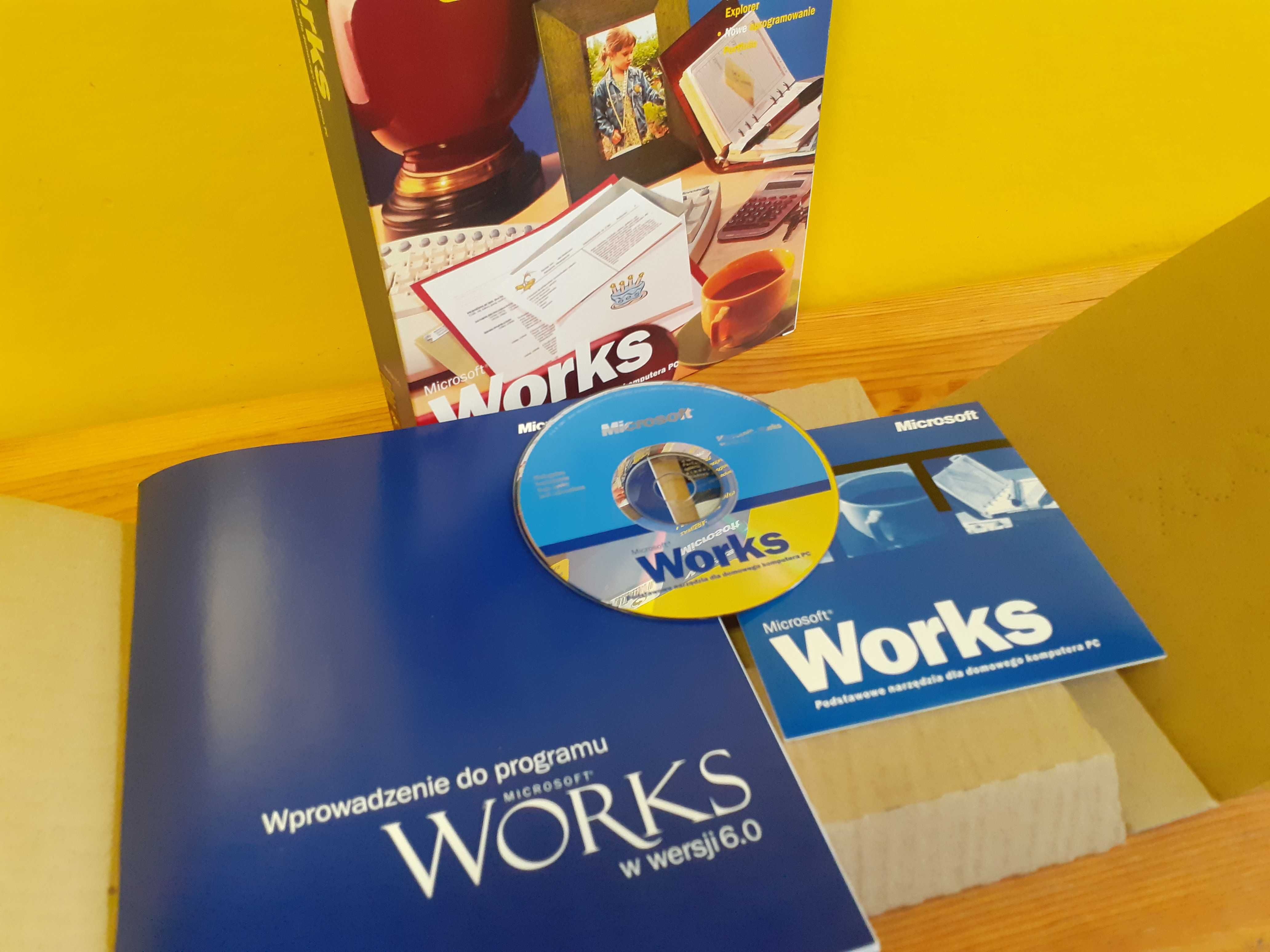 Microsoft Works 6.0 PL BOX retro PC CD