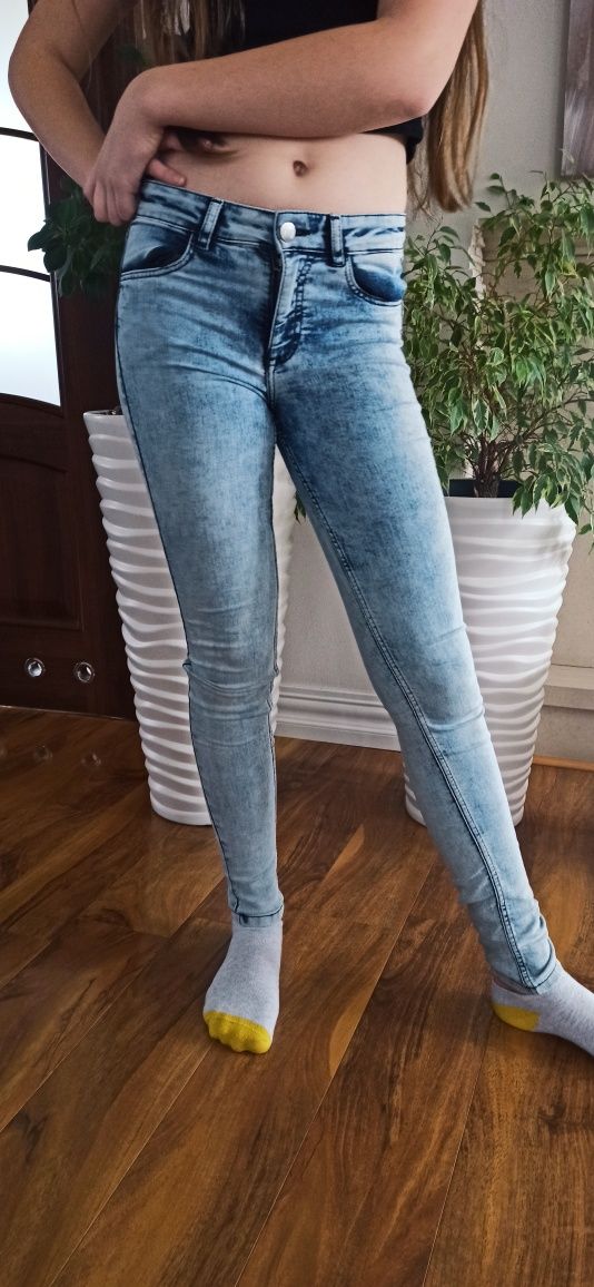 Sg Jeansy 164 dżinsy 164 dziewczęce dla nastolatki rurki spodnie jeans