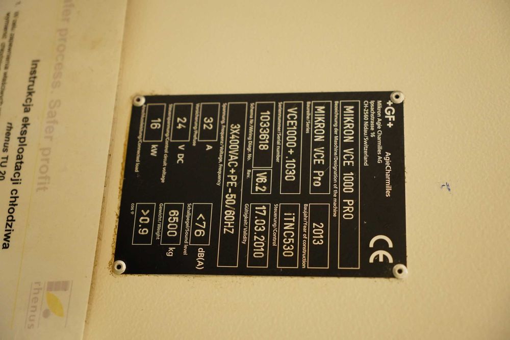 Micron VCE 1000 Pro Frezarka CNC