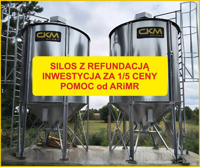 Silos lejowy 40,6 T – Postaw silos z dotacją – do 100 000 zł od ARiMR