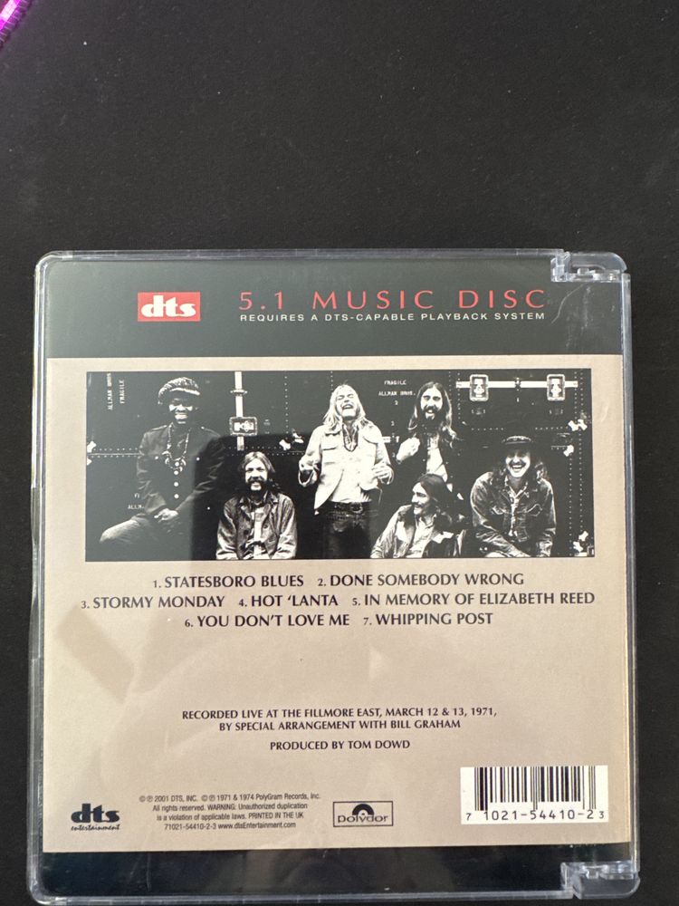 Allman Brothers Band - Live At Fillmore East - 5.1 DTS