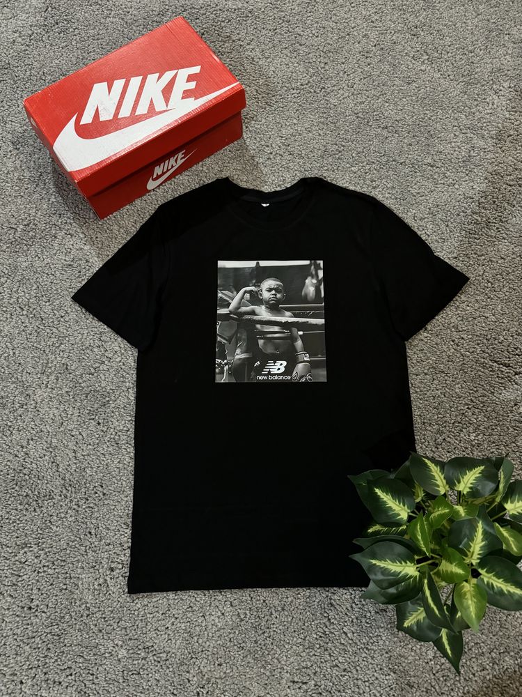 Футболка New Balance Boxing / Футболка Нью Беланс Чорна / Футболка NB