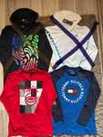 Nowe bluzki z długim rękawem Adidas,Tommy Hilfiger,Ecko