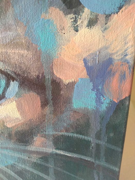Kot kotek kociak obraz olejny 30x40 portret kota