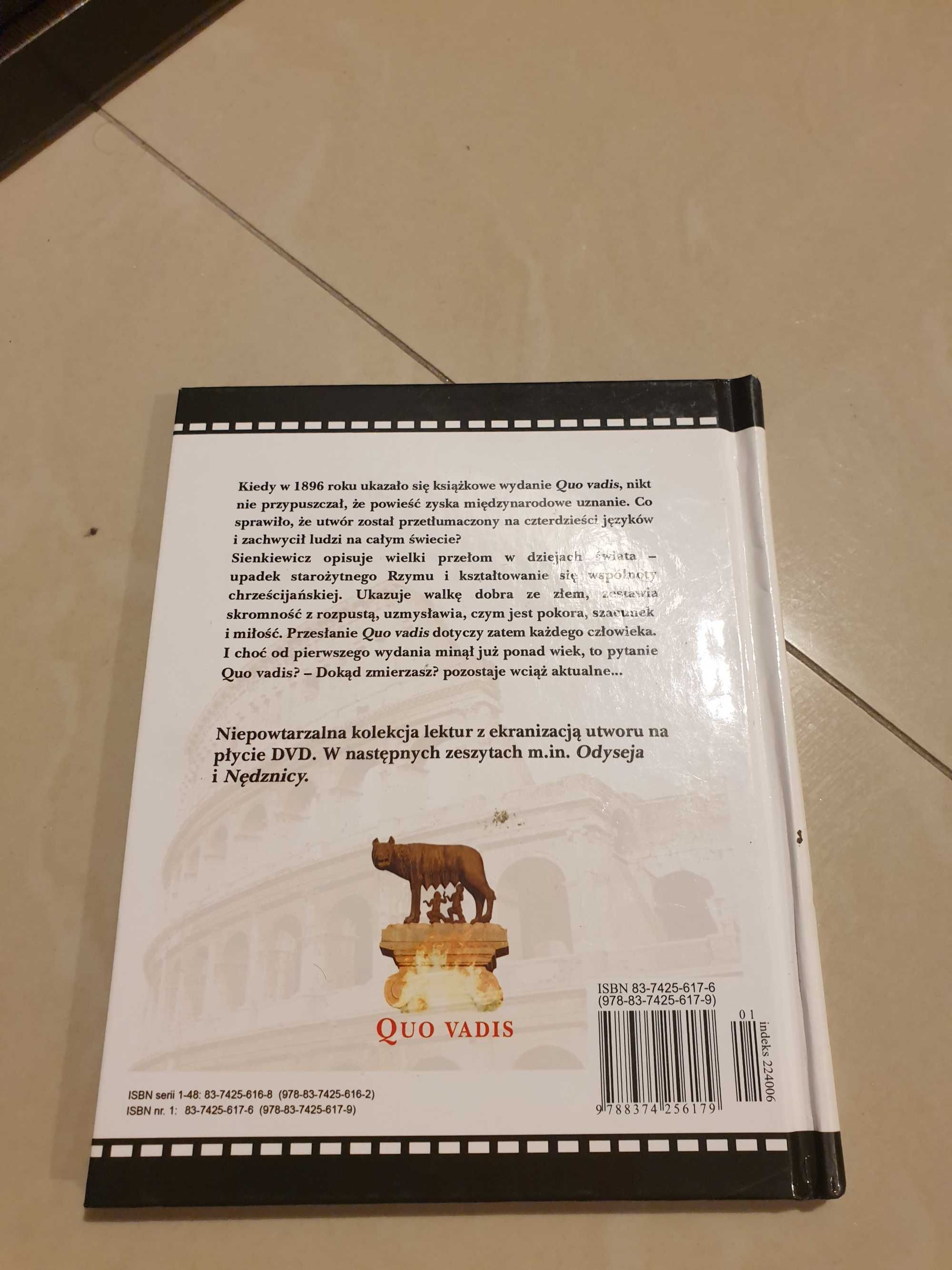 Książka Quo vadis + 2 płyty DVD