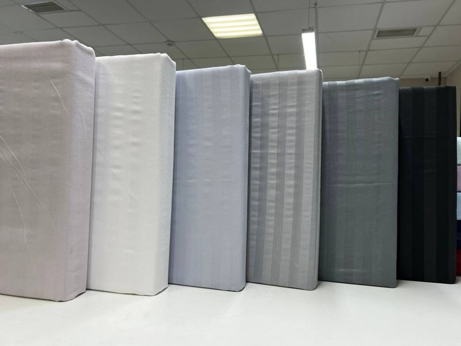 Страйп сатин Постельное белье в полоску Много Цветов