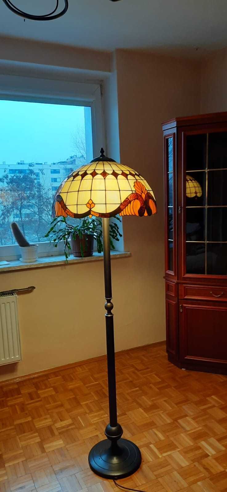 Lampa witrażowa, podłogowa