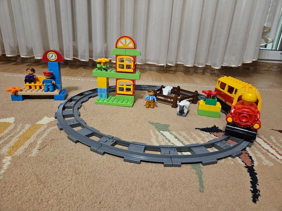 Конструктор Залізниця JIXIN Мій перший поїзд потяг паровоз їде і гуде