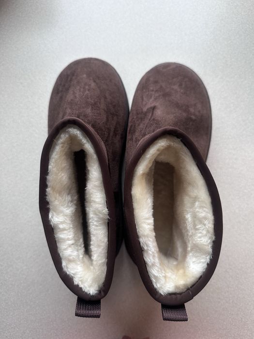 Śniegowce zima buty rozmiar 39 kolor brązowy czekolada