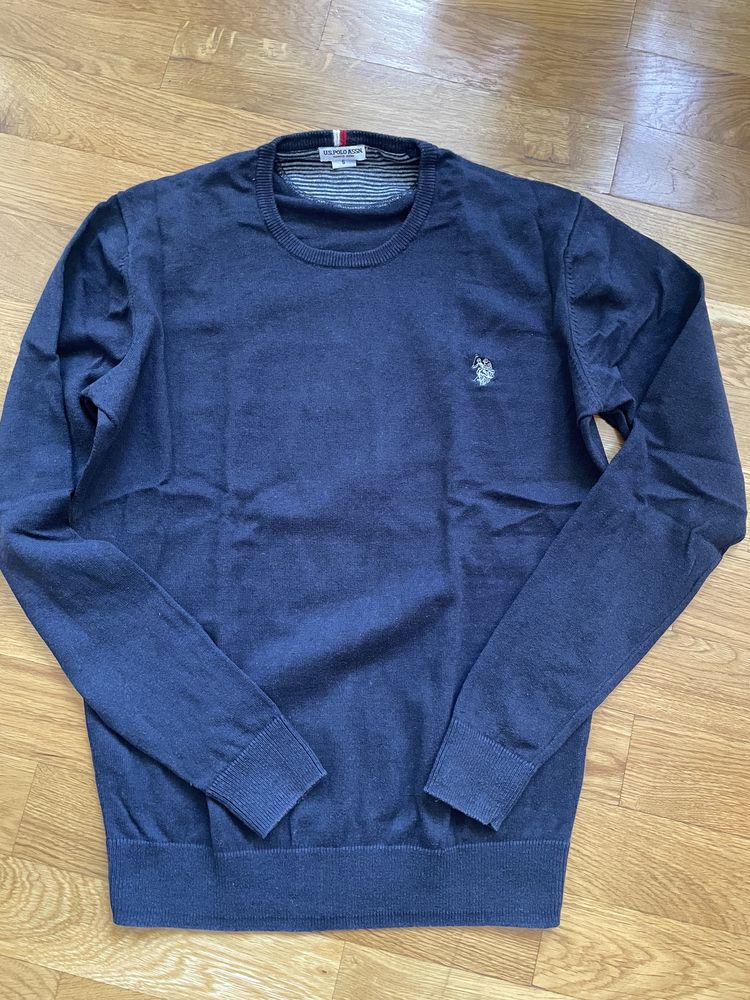 Granatowy sweter u.s. Polo Assn.