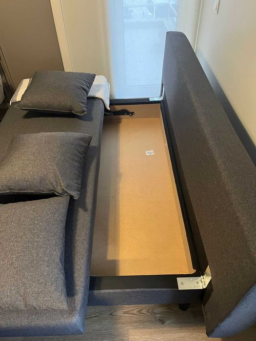 Sofá-cama 3 lugares, cinzento - ÄLVDALEN IKEA