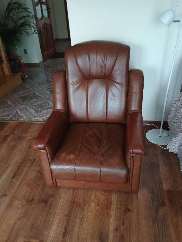 Kanapa narożna skórzana