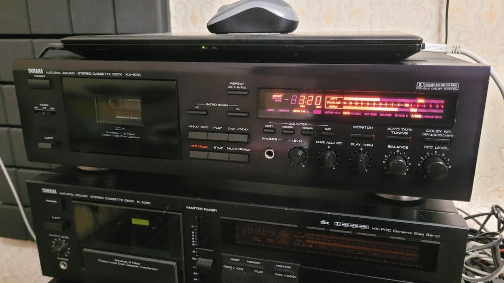 Кассетна дека. Yamaha KX-670. Профілактика. Налаштування. Апгрейд.