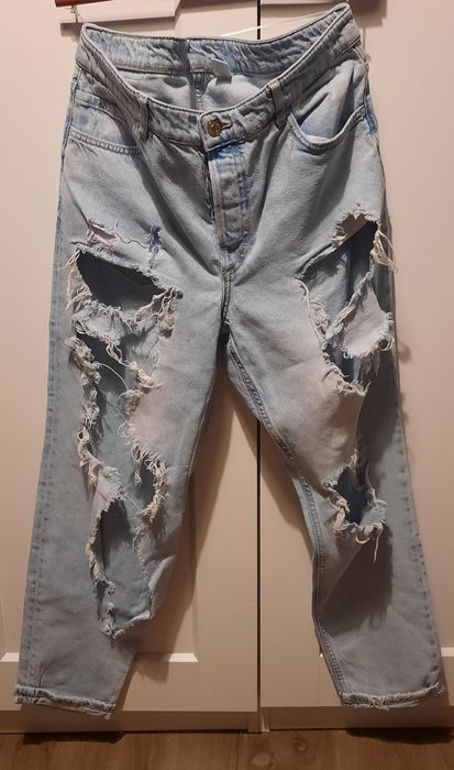 Jeansy boyfriend rozmiar 44