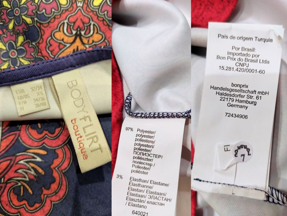 Нова сукня розмір XS 34/42 синя із орнаментом BODYFLIRT плаття платье