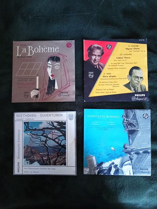 4 discos vinil Musica classica, etc  - Selo Philips  Como novos!