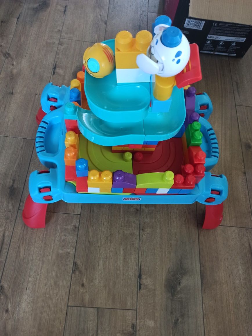 Klocki mega blocks zjeżdzalnia plus stolik