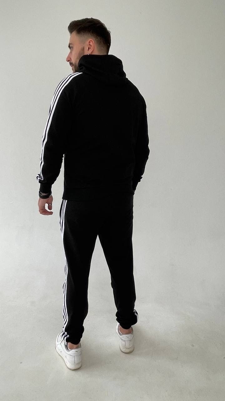 Костюм чоловічий Adidas  штани кофта застібка вітрівка з капюшоном