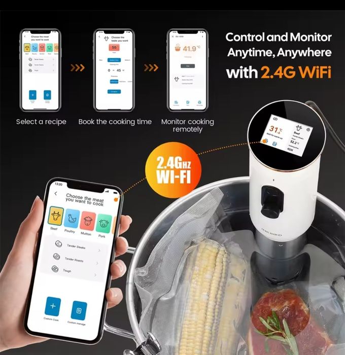 Inkbird ISV-101W Су-від занурювальний термостат-циркулятор із Wi-Fi