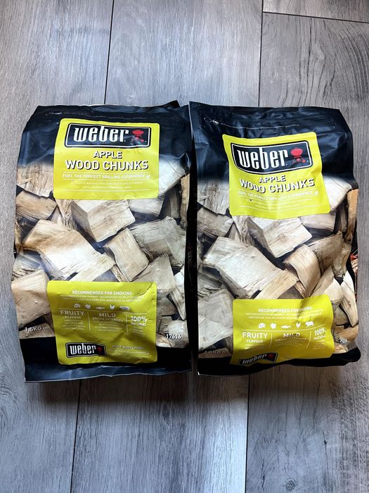 Бруски для копчення WEBER для вугільних грилей , ЯБЛУКО, 1,5КГ - 17616