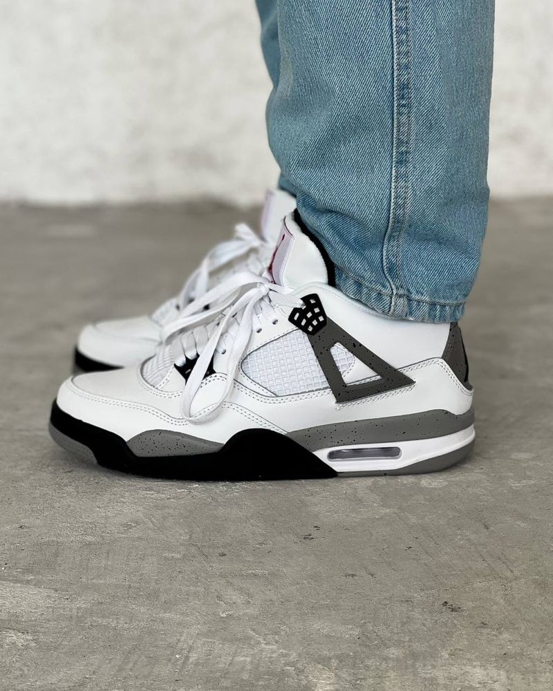 Buty Nike Air Jordan Retro 4 White Cement 36-45 męskie trampki