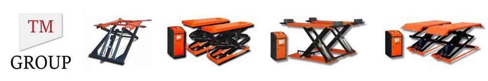 Podnośnik nożycowy mobilny automat 2,8T 1,45M regulowane łapy TM-GROUP