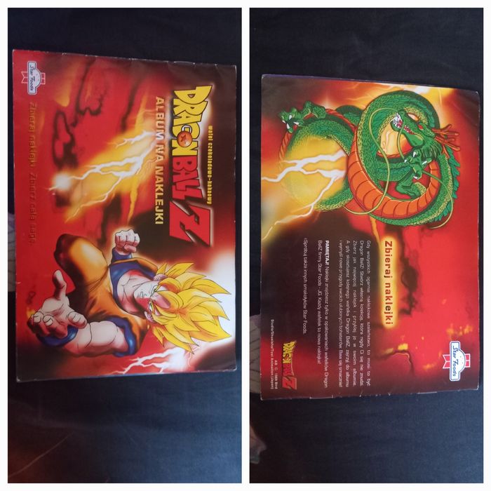 Album Dragon Ball Star Foods czerwony plus naklejki