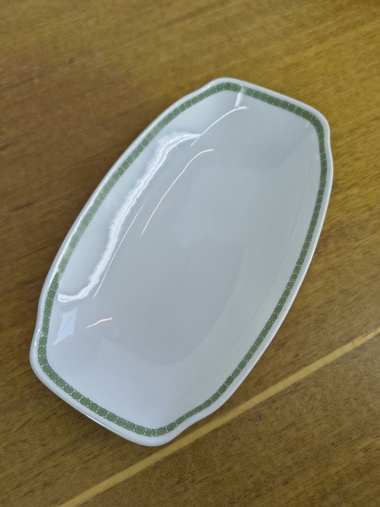 Porcelanowa miseczka R.C. Rosenthal Noritake Bavaria – zielony geometr