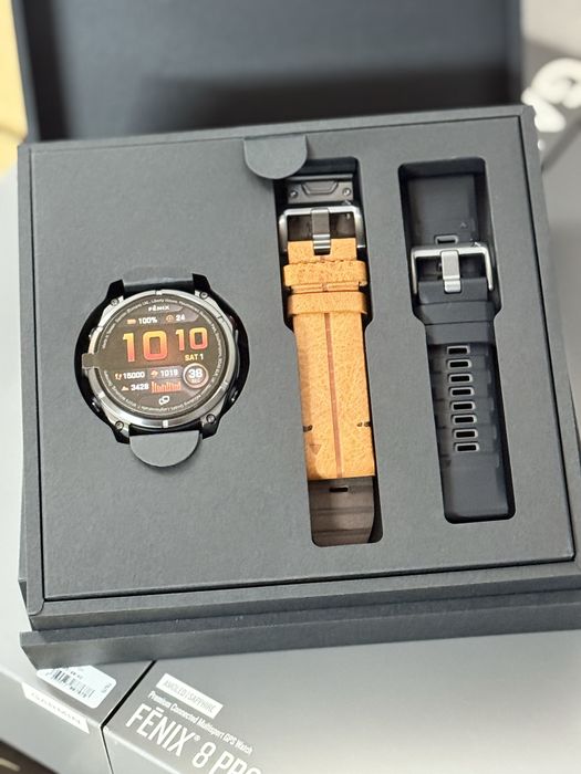 Годинник Garmin Fenix 8 Pro 47 mm AMOLED Sapphire Carbon grey Chest.LB