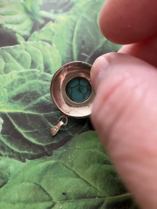 Srebrna zawieszka 925 dębowa