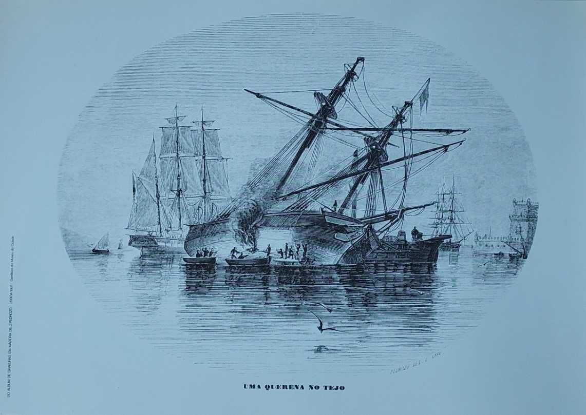 4 Gravuras de J.Pedrozo (João Pedroso), ano 1867