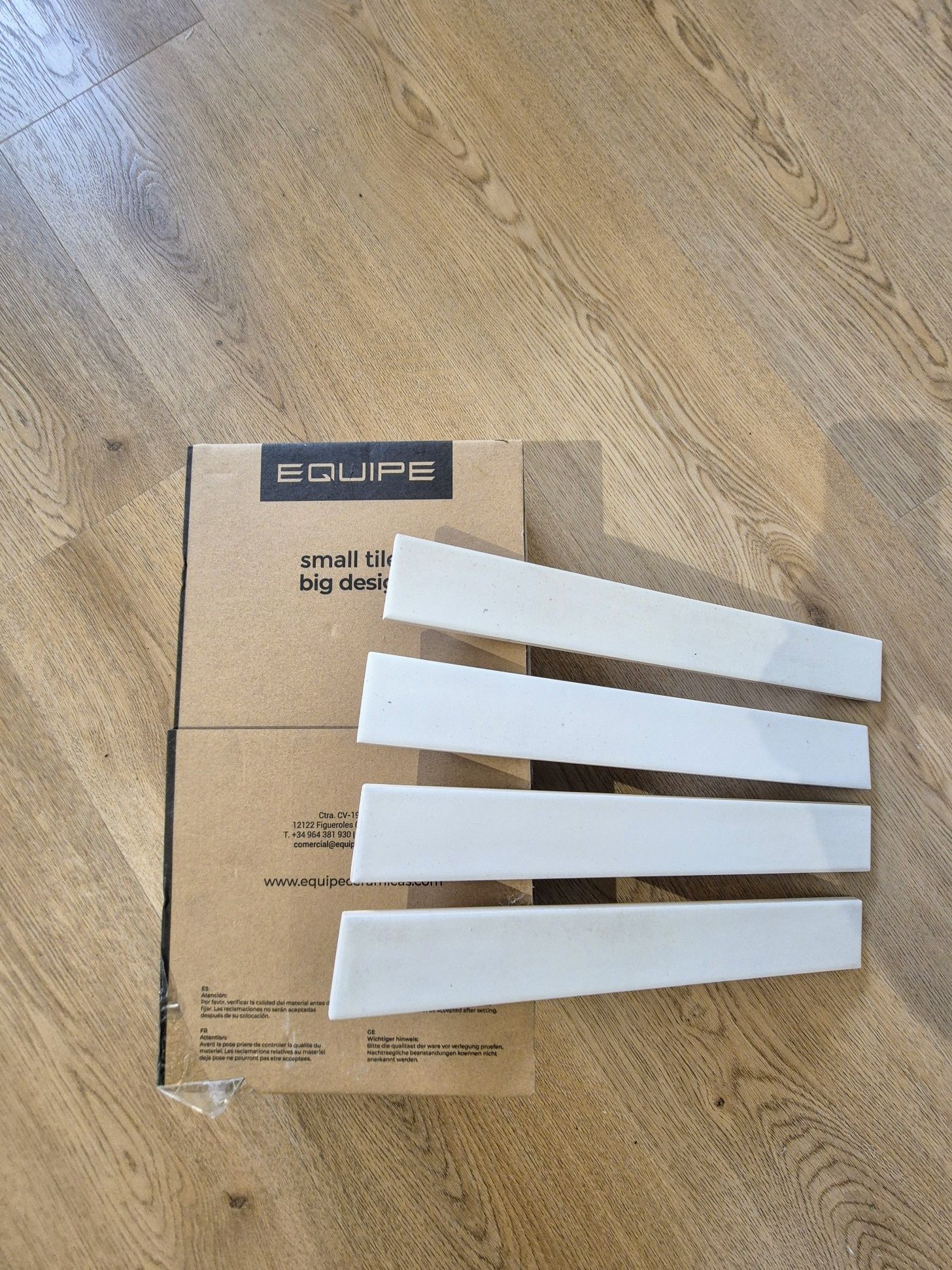 Equipe Massimo White 5x40 biała płytka cegiełka 1 opakowanie 50 szt