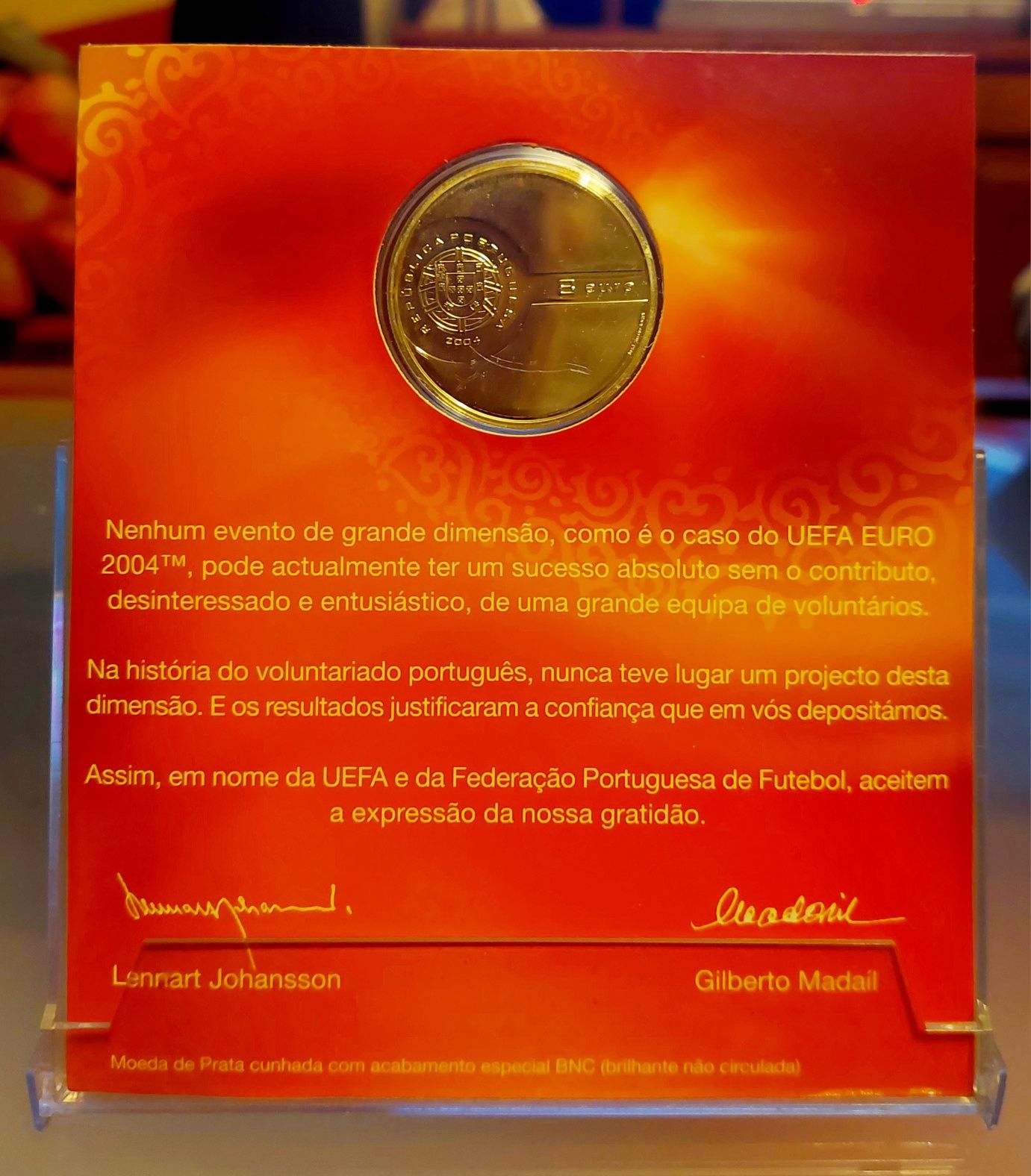 Moeda de prata- Euro 2004