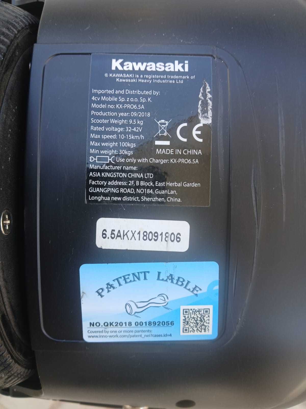 Hoverboard KAWASAKI 6.5'' KX-Pro com Hoverkart