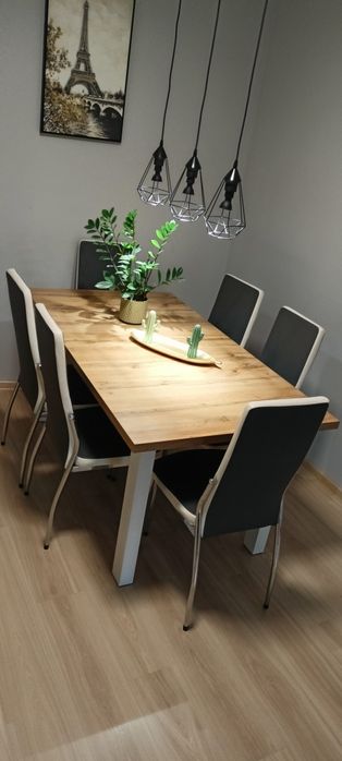 Stół Rozkładany z krzesłami 160/200x90