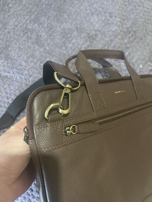 Кожаный портфель для документов или ноутбука