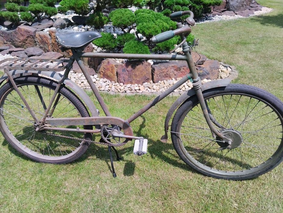 Zabytkowy Szwedzki Rower Wojskowy Monark