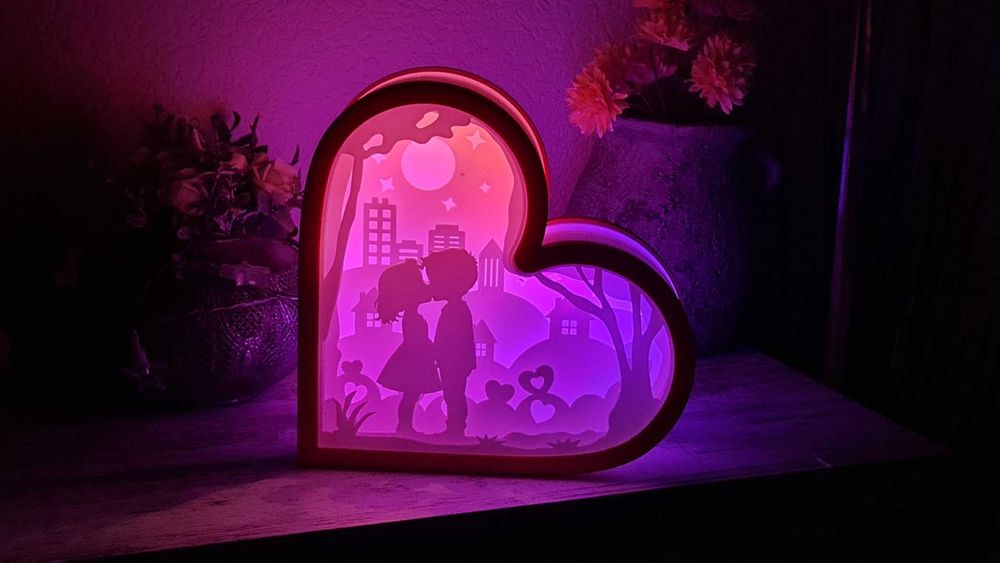 Lampa Valentynki Miłość