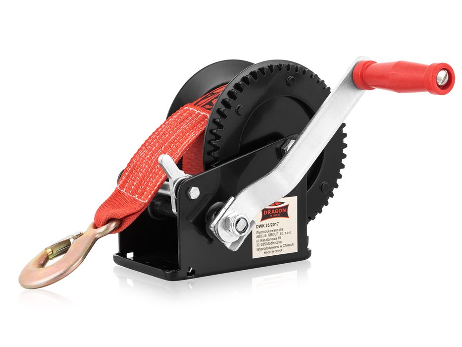 WYCIĄGARKA RĘCZNA KORBOWA PASOWA 1133kg wciągarka lebiodka przenośna