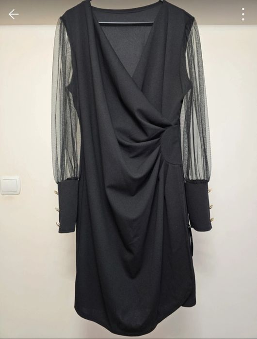 Nowa czarna wieczorowa mala czarna 46