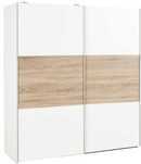 Roupeiro BRANCO/CAMBRIAN 2 portas 200X180X60CM