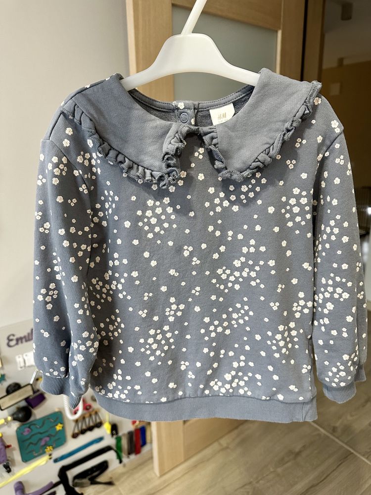 Bluza h&m kołnierzyk 104