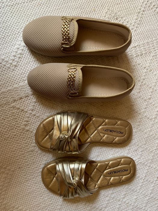 2 pares sapatos de verão