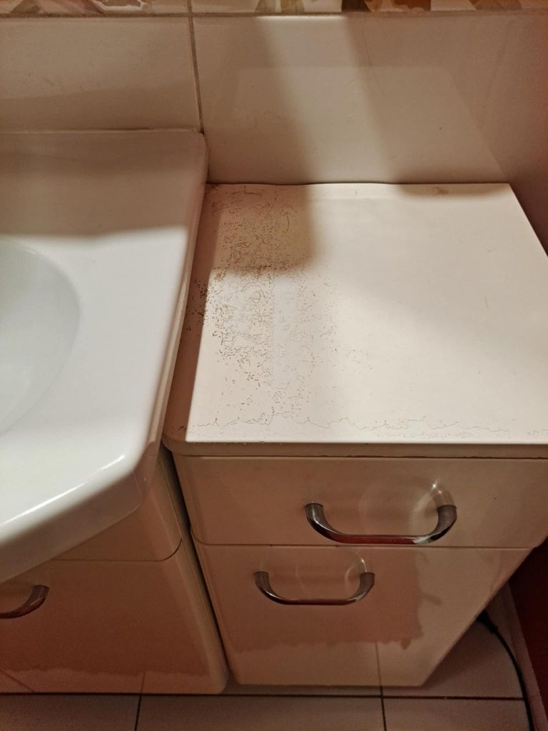 Cersanit zestaw mebli z umywalką i lustrem do łazienki