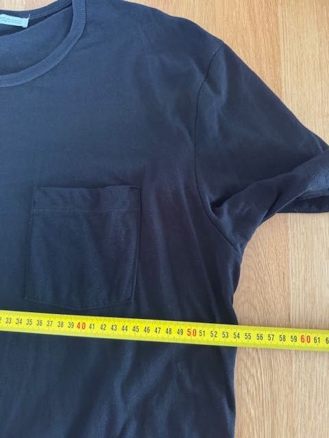 T-shirt ZARA czarny z kieszonką XL