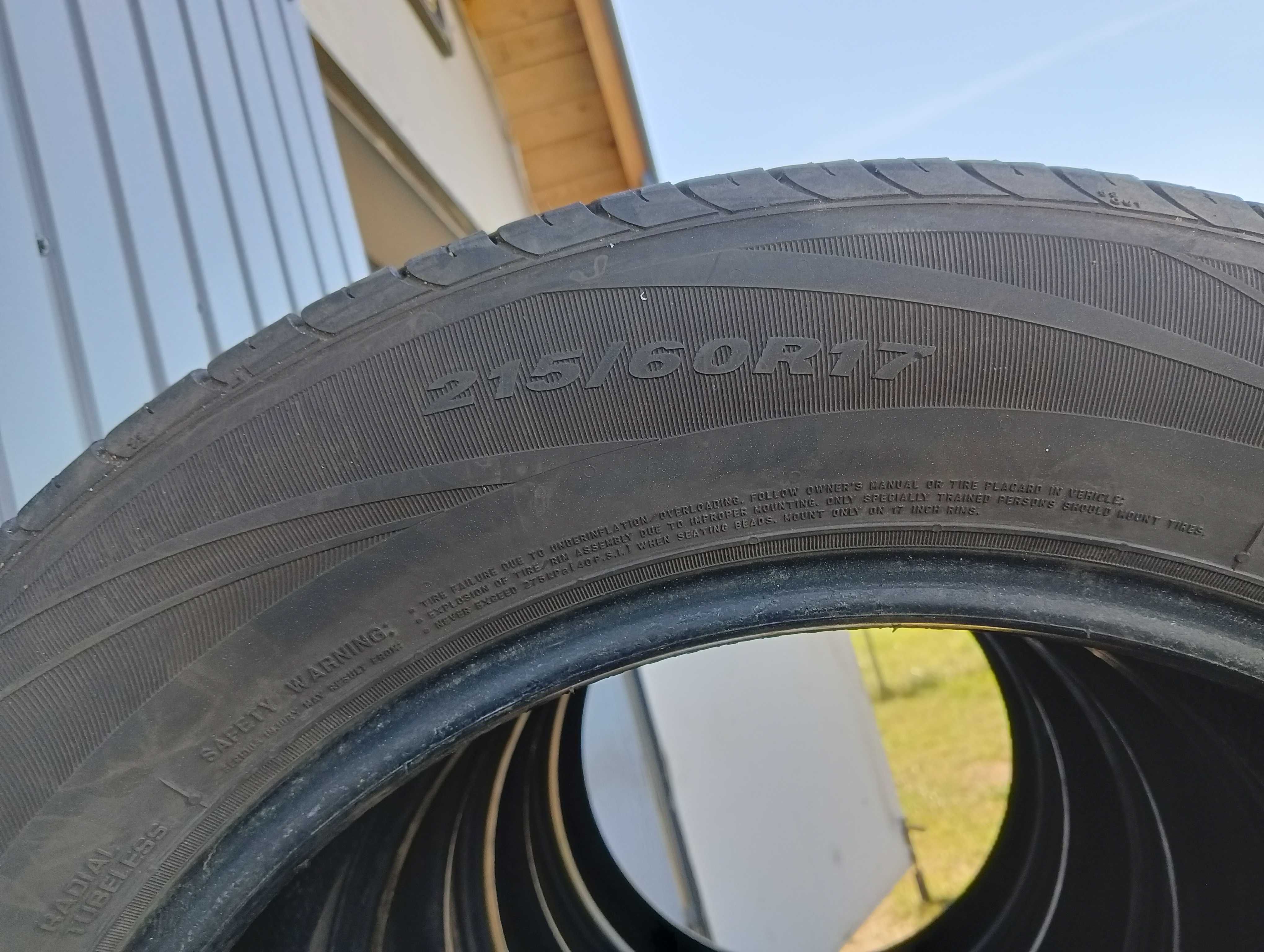 4x opony letnie NEXEN 215/60r17  7-6mm 2022r 2016 r MONTAŻ