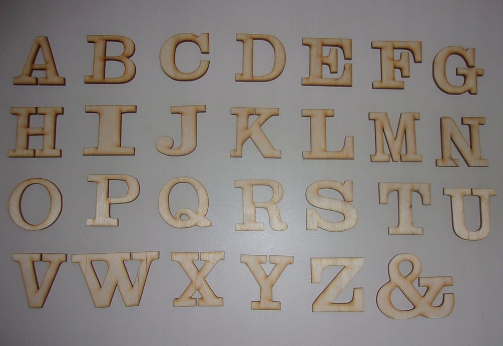 Drewniane Litery 25 cm Cyfry ze sklejki różne czcionki na różne okazje