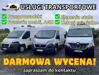 USŁUGI TRANSPORTOWE, przewóz rzeczy, transport mebli, przeprowadzka
